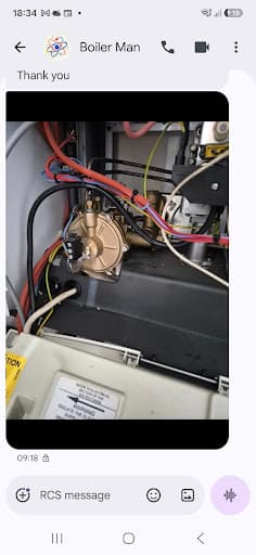 Boiler repairs Liverpool — Customer photo